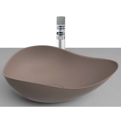 Roca Ohtake A327A13660 umywalka 54x37.5 cm nablatowa brąz/beż