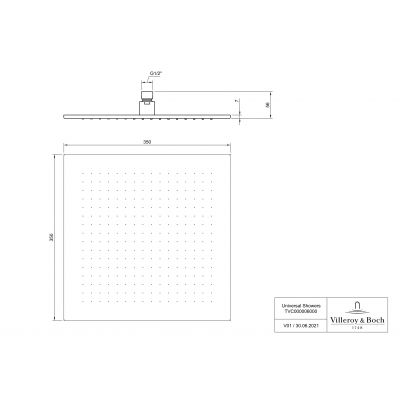 Zestaw Villeroy & Boch TVC00000600061, TVC00003500061, TVC00045453061, TVC00045700061, TVC00045900061, TVD00065100000, TVD00065300061, TVS10900600061