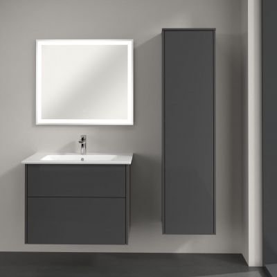 Villeroy & Boch Finero C53201FP szafka 40x35x155 cm boczna wisząca szara