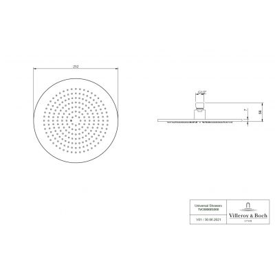 Zestaw Villeroy & Boch TVC00000100076, TVC00003500076, TVC00045351076, TVC00045600076, TVC00045800076, TVD00065100000, TVD00065300076, TVS10900600076