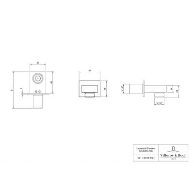 Zestaw Villeroy & Boch TVC000002000K5, TVC000035000K5, TVC000454530K5, TVC000457000K5, TVC000459000K5, TVD00065100000, TVD000653000K5, TVS109006000K5