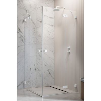 Radaway Essenza Pro White KDD 100961000401R kabina prysznicowa część prawa 100x100 cm kwadratowa
