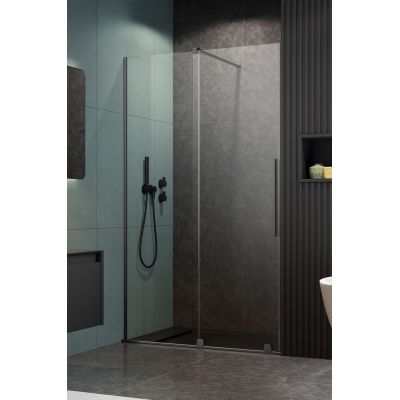 Radaway Furo Brushed Gunmetal DWJ 101075229201L drzwi prysznicowe 52.5 cm rozsuwane