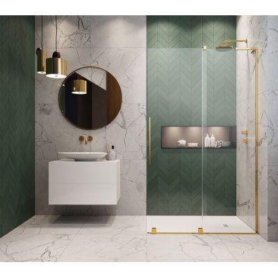 Radaway Furo SL Gold Walk-In 103065380901R drzwi prysznicowe 53.8 cm rozsuwane