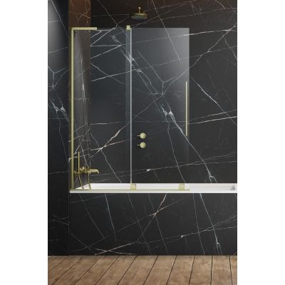 Radaway Furo SL Brushed Gold PND II 103096389901L parawan nawannowy dwuczęściowy