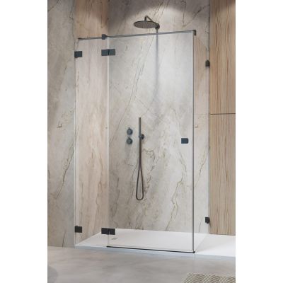 Radaway Essenza Pro Brushed Gunmetal KDJ 100971009201L drzwi prysznicowe 100 cm uchylne