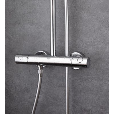 Grohe New Tempesta 27922000 zestaw prysznicowy ścienny termostatyczny z deszczownicą starlight chrome