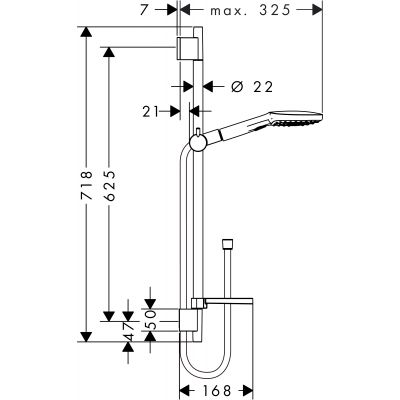 Hansgrohe Raindance 26620000 zestaw prysznicowy