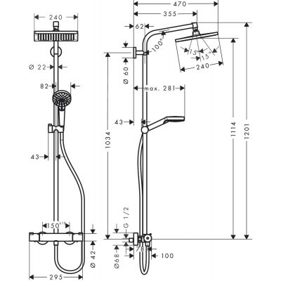 Hansgrohe Crometta 27281000 zestaw prysznicowy