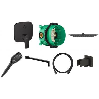 Zestaw Hansgrohe iBox 01800180 + Hansgrohe Talis E 71745670 + Oltens Lagan 39401300 + Oltens Ronneby 37200300 + Oltens Vindel 37001300 + Oltens Hvita 39303300 + Oltens Driva EasyClick 37105300