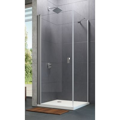 Huppe Design Pure 4-kąt 8P1022123322 ścianka prysznicowa 90 cm