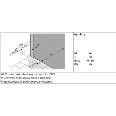 Huppe Design Pure 4-kąt 8P0709123322 drzwi prysznicowe