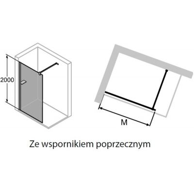Huppe Select+ SL0206123322 ścianka prysznicowa 110 cm