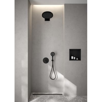 Oltens Hamnes 34106300 bateria wannowo-prysznicowa podtynkowa czarny mat