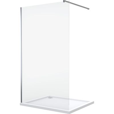 Oltens Vida 22002100 ścianka prysznicowa 90 cm chrom połysk/szkło przezroczyste
