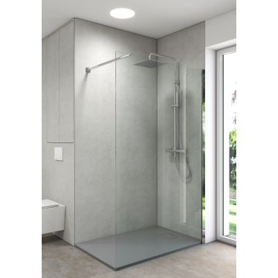 Oltens Boran 36503100 zestaw prysznicowy ścienny termostatyczny z deszczownicą chrom