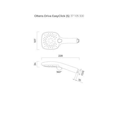Zestaw Hansgrohe iBox 01800180 + Hansgrohe Talis E 71745670 + Oltens Lagan 39401300 + Oltens Ronneby 37200300 + Oltens Vindel 37001300 + Oltens Hvita 39303300 + Oltens Driva EasyClick 37105300