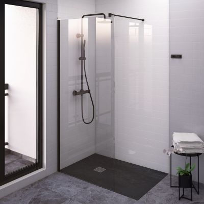 Roca District AMP716080M ścianka prysznicowa walk-in 80 cm /szkło przezroczyste