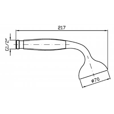 Zucchetti Bellagio Z94719C8 słuchawka prysznicowa nikiel