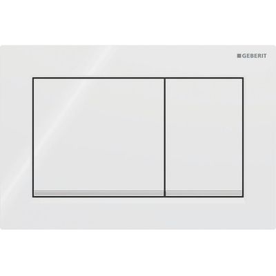 Geberit Omega20 115080KJ1 przycisk spłukujący do wc chrom błyszczący-biały