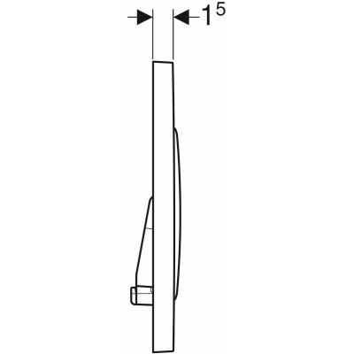 Geberit Sigma 115882JQ1 przycisk spłukujący do wc chrom błyszczący-chrom mat