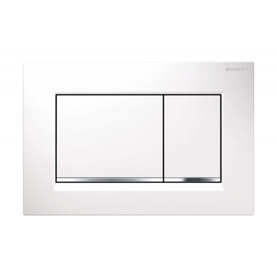 Geberit Sigma20 115883KJ1 przycisk spłukujący do wc chrom błyszczący-biały