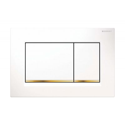 Geberit Sigma20 115883KK1 przycisk spłukujący do wc biały-złoty