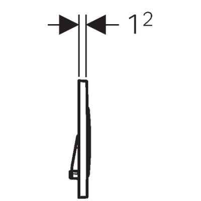 Geberit Sigma 115882KJ1 przycisk spłukujący do wc chrom błyszczący-biały