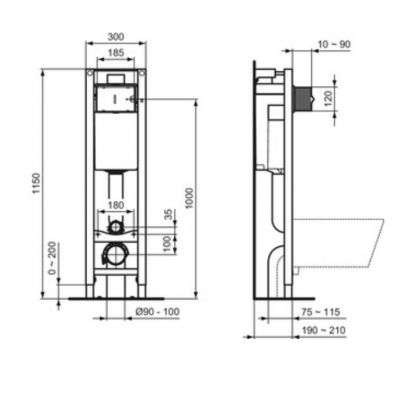 Zestaw Ideal Standard E233267, R0121AC, T572501