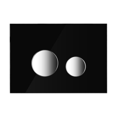 Oltens Lule 57201310 przycisk spłukujący do wc czarny/chrom