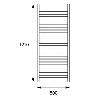 Excellent Horos GREXHO121GR grzejnik łazienkowy dekoracyjny 121x50 cm szary