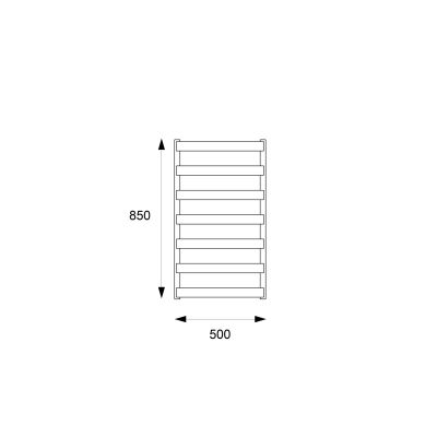 Excellent Meteor GREXME85SETBL grzejnik elektryczny 85x50 cm czarny