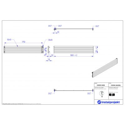 Instal Projekt Cover New COVHN18006VL grzejnik pokojowy 31.5x180 cm podłączenie dolne