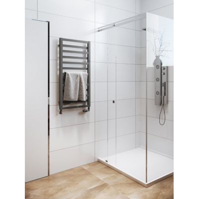 Instal Projekt Poppy PPY5070C31 grzejnik łazienkowy drabinkowy czarny 67x50 cm