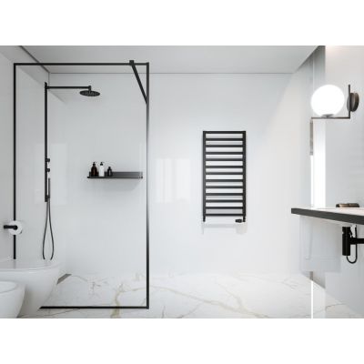 Instal Projekt Poppy PPY5070C31 grzejnik łazienkowy drabinkowy czarny 67x50 cm