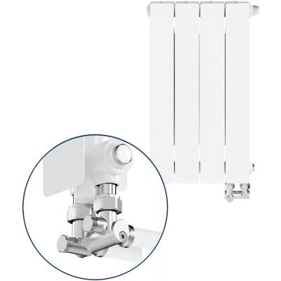 KFA Armatura ADR 76304144 grzejnik pokojowy 57x32.2 cm podłączenie dolne biały