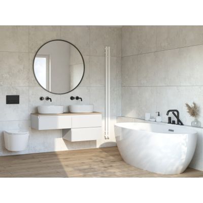 Oltens Stang 55010000 grzejnik łazienkowy dekoracyjny 180x9.5 cm biały