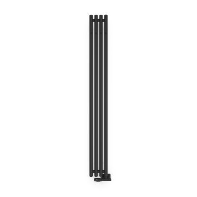 Oltens Stang 55012300 grzejnik łazienkowy dekoracyjny 180x20.5 cm czarny