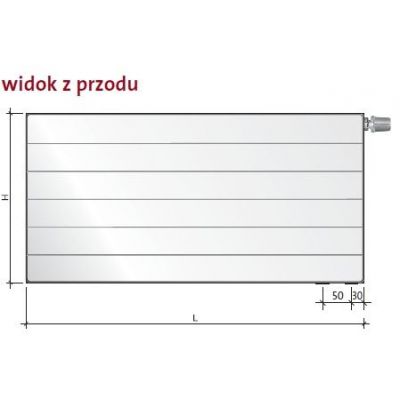 Purmo Ramo Ventil Compact F0G3306008011310 grzejnik pokojowy 60x80 cm podłączenie dolne biały