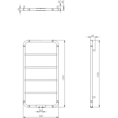 Imers Art 0211 grzejnik łazienkowy dekoracyjny 100x53 cm