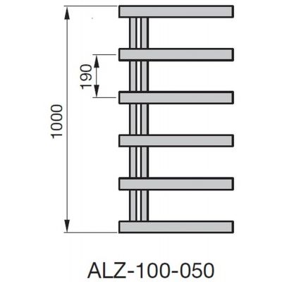 Zehnder Alban ALZ10050N209 grzejnik łazienkowy drabinkowy 100x50 cm