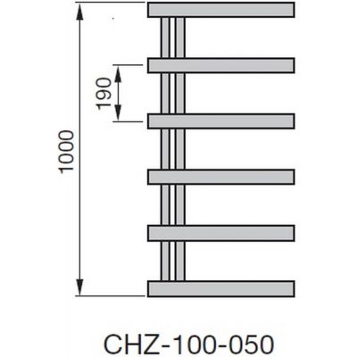 Zehnder Chime CHZ100050N209 grzejnik łazienkowy drabinkowy 100x50 cm