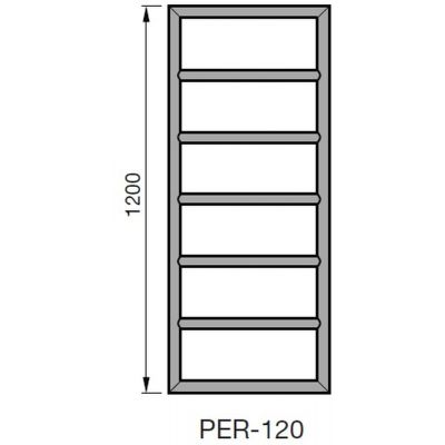Zehnder Pera PER120050N209 grzejnik łazienkowy drabinkowy 120x50 cm