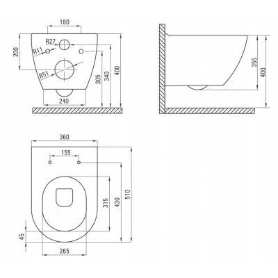 Zestaw Deante CDE6SOZ, CDE6ZPW