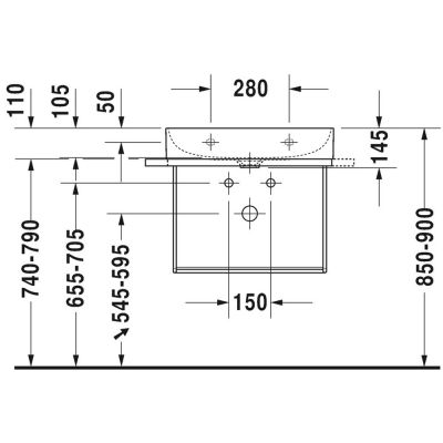 Duravit DuraSquare 0031021000 stelaż