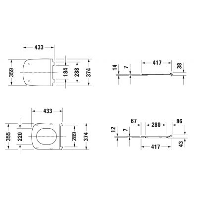 Duravit DuraStyle 0063790000 deska sedesowa