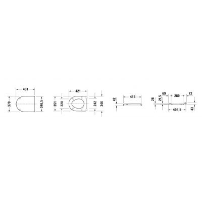 Duravit Starck 3 0063890000 deska sedesowa