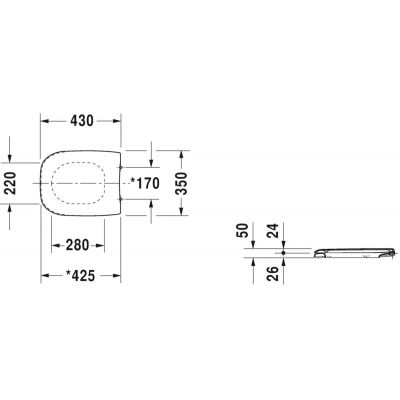 Duravit D-Code 0067310000 deska sedesowa