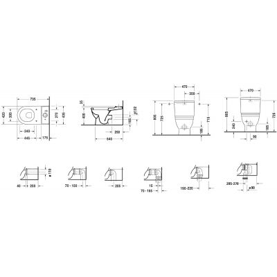 Duravit Starck 3 2104090000 miska kompakt wc