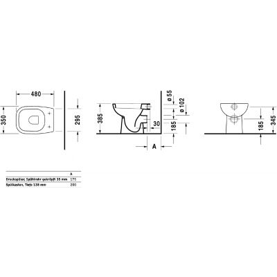Duravit D-Code 21080900002 miska wc stojąca